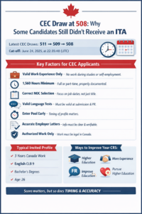 CEC Cutoff 508: Why You Didn’t Get ITA