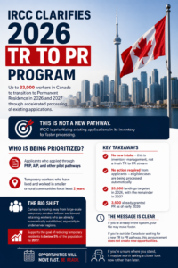 IRCC clarifies the 2026 TR to PR program